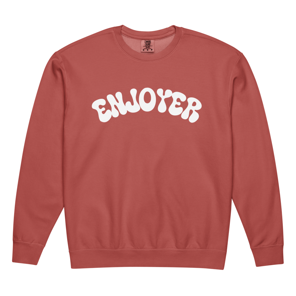 Joyful Enjoyer Women's Sweatshirt Retro Font