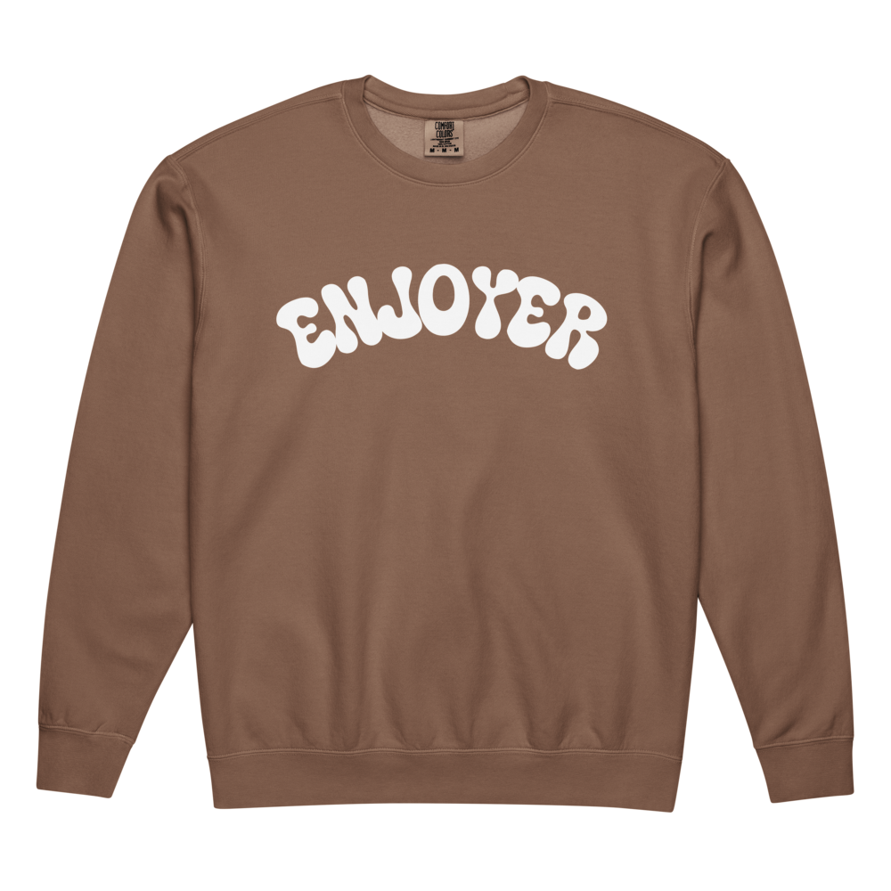 Joyful Enjoyer Women's Sweatshirt Retro Font